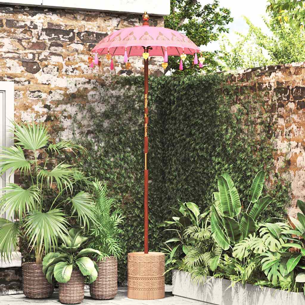 Balinese Parasol Roze 125 x 125 x 260 cm is nu te koop bij PeponiXL, paradijselijk wonen!