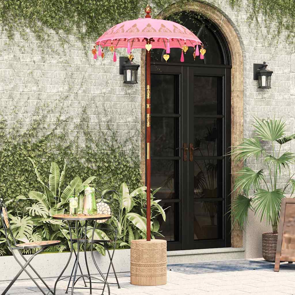 Balinese Parasol Roze 125 x 125 x 260 cm is nu te koop bij PeponiXL, paradijselijk wonen!