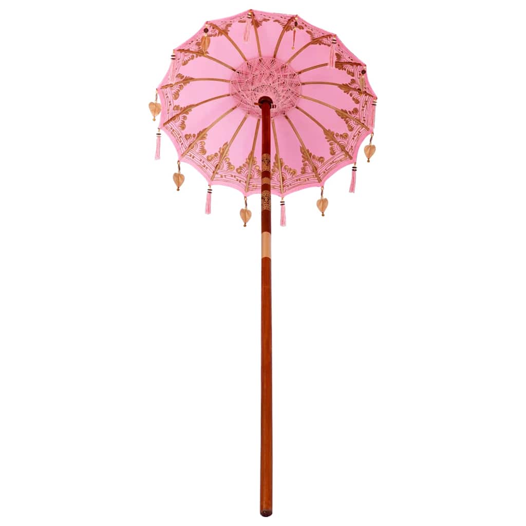 Balinese Parasol Roze 125 x 125 x 260 cm is nu te koop bij PeponiXL, paradijselijk wonen!
