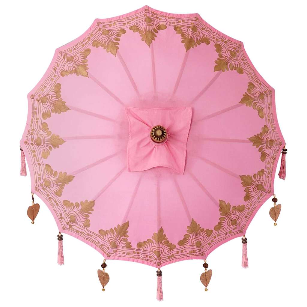 Balinese Parasol Roze 125 x 125 x 260 cm is nu te koop bij PeponiXL, paradijselijk wonen!
