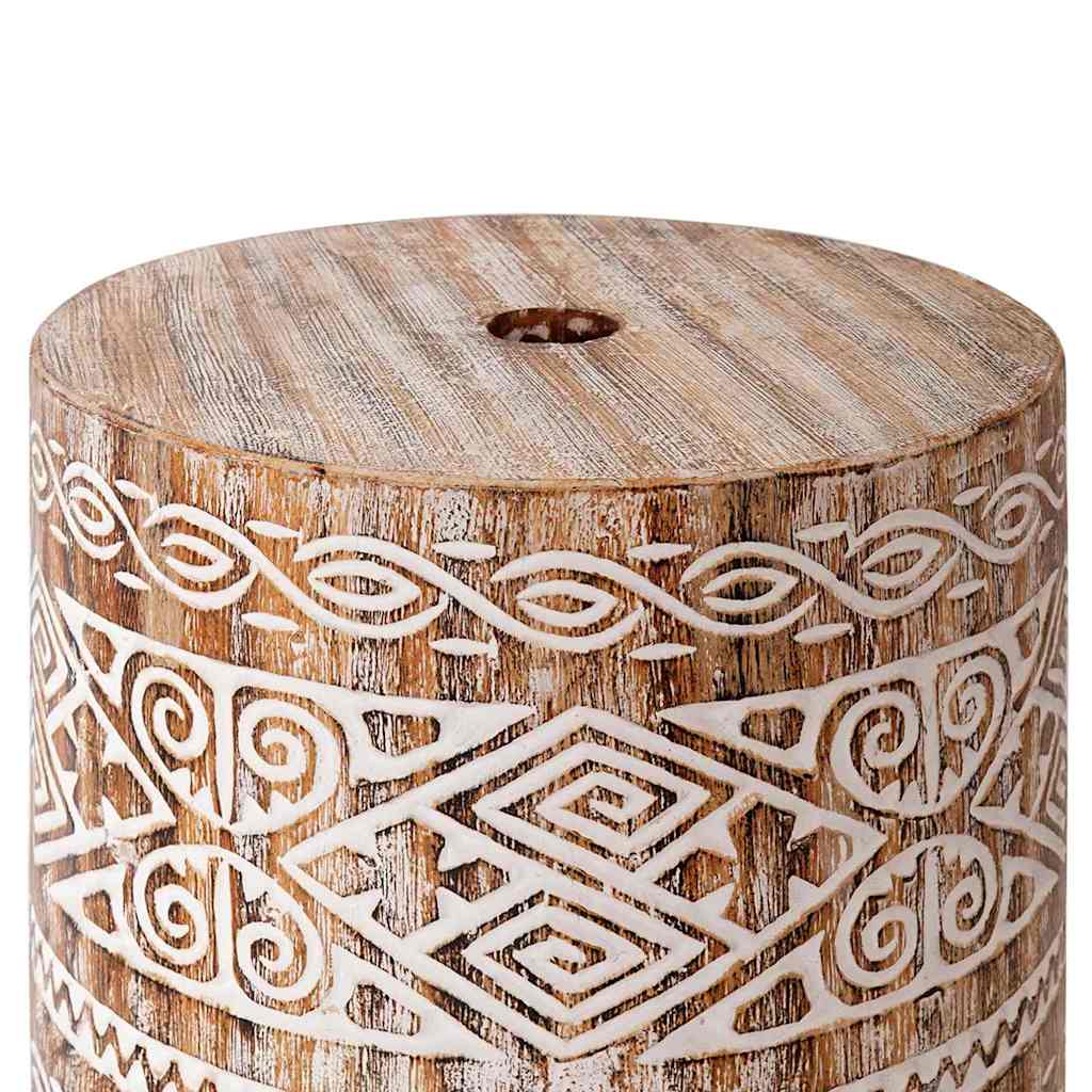 Parasolvoet Wit gewassen Ø34 x 40 cm Massief Hout is nu te koop bij PeponiXL, paradijselijk wonen!