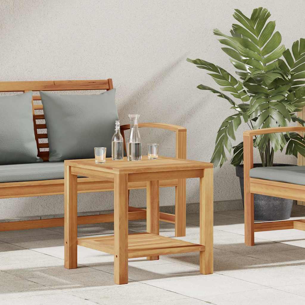 Salontafel met opslag Bruin 45 x 45 x 45 cm Massief Teakhout is nu te koop bij PeponiXL, paradijselijk wonen!