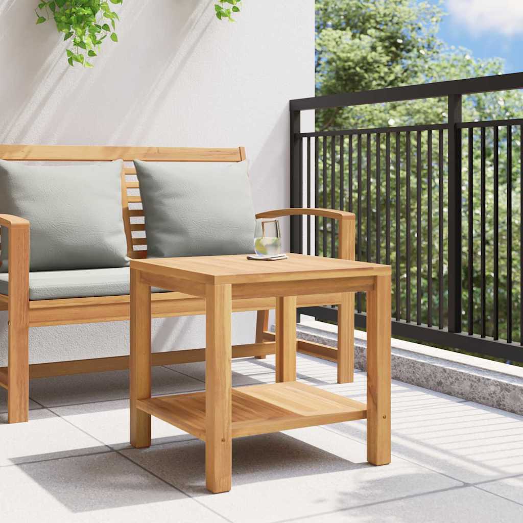 Salontafel met opslag Bruin 45 x 45 x 45 cm Massief Teakhout is nu te koop bij PeponiXL, paradijselijk wonen!