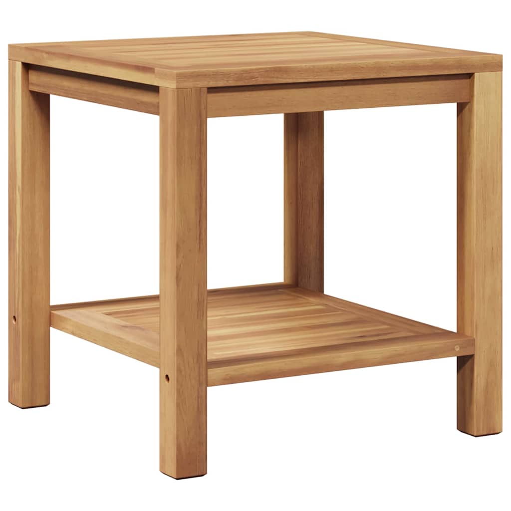 Salontafel met opslag Bruin 45 x 45 x 45 cm Massief Teakhout is nu te koop bij PeponiXL, paradijselijk wonen!