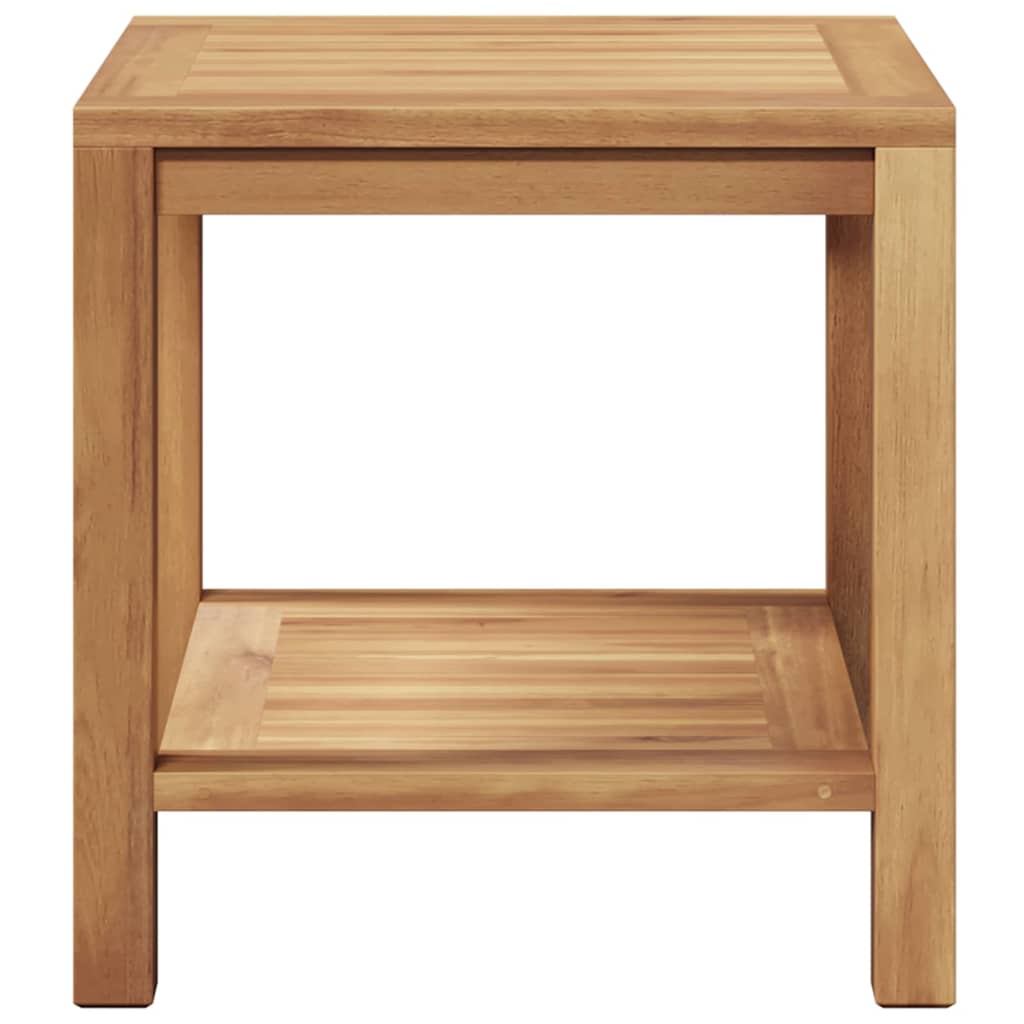 Salontafel met opslag Bruin 45 x 45 x 45 cm Massief Teakhout is nu te koop bij PeponiXL, paradijselijk wonen!