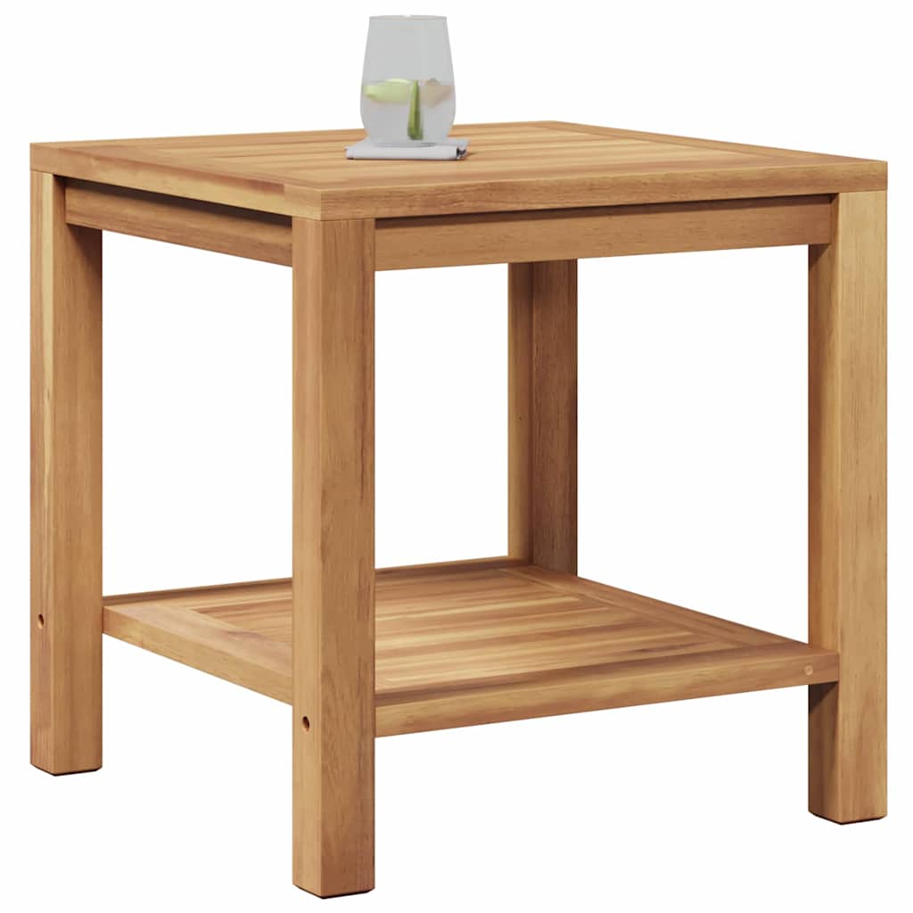 Salontafel met opslag Bruin 45 x 45 x 45 cm Massief Teakhout is nu te koop bij PeponiXL, paradijselijk wonen!