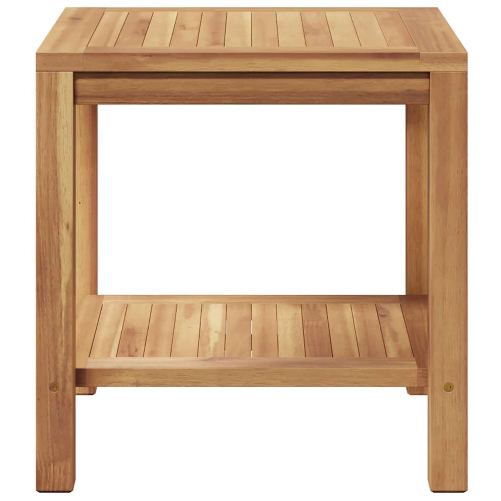Salontafel met opslag Bruin 45 x 45 x 45 cm Massief Teakhout is nu te koop bij PeponiXL, paradijselijk wonen!