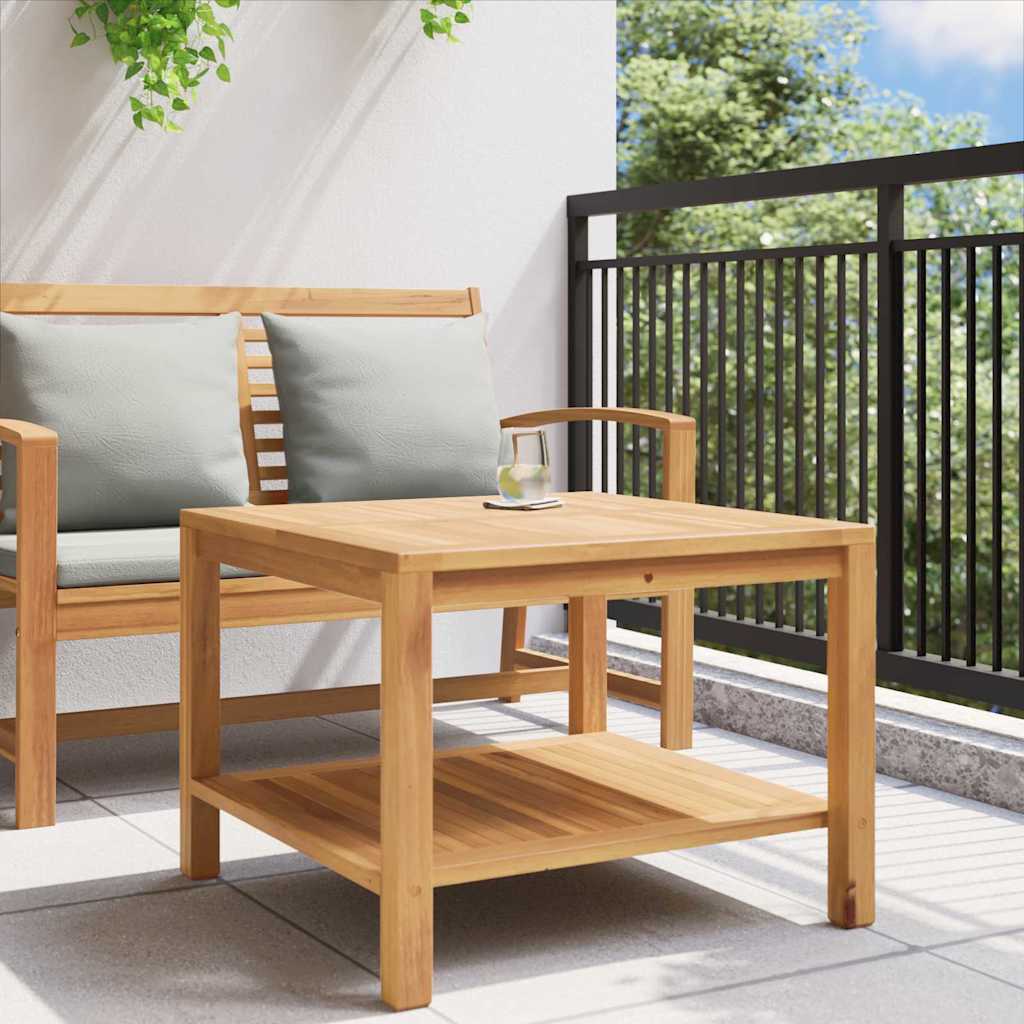 Salontafel met opslag Bruin 60 x 60 x 45 cm Massief Teakhout is nu te koop bij PeponiXL, paradijselijk wonen!