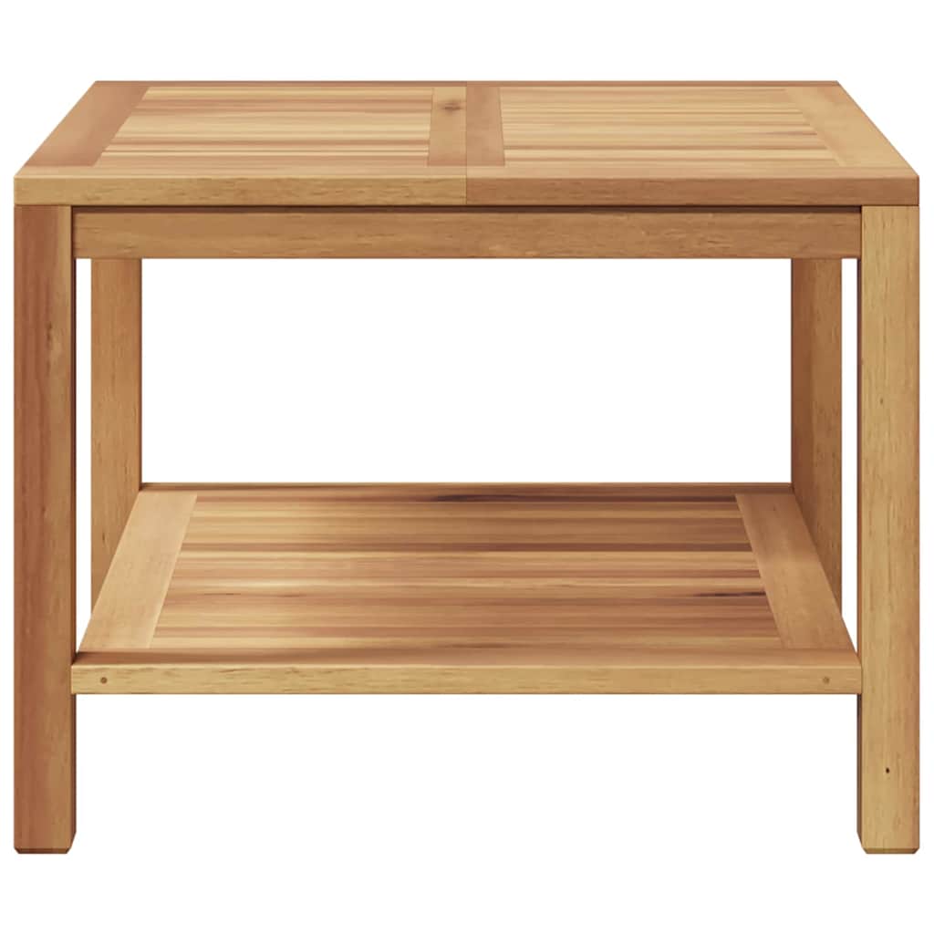 Salontafel met opslag Bruin 60 x 60 x 45 cm Massief Teakhout is nu te koop bij PeponiXL, paradijselijk wonen!