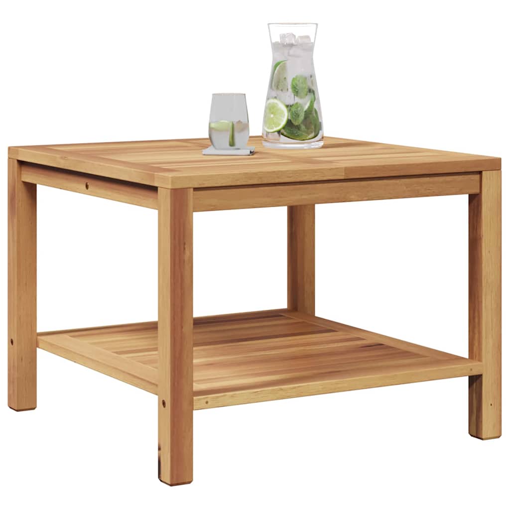 Salontafel met opslag Bruin 60 x 60 x 45 cm Massief Teakhout is nu te koop bij PeponiXL, paradijselijk wonen!