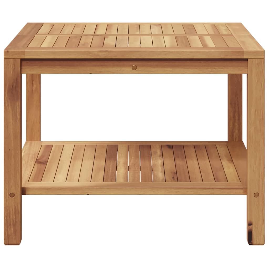 Salontafel met opslag Bruin 60 x 60 x 45 cm Massief Teakhout is nu te koop bij PeponiXL, paradijselijk wonen!
