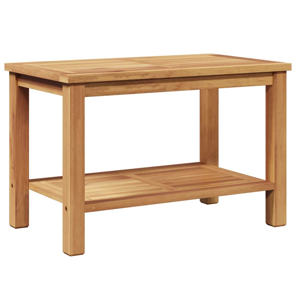 Salontafel met opslag Bruin 70 x 40 x 45 cm Massief Teakhout is nu te koop bij PeponiXL, paradijselijk wonen!