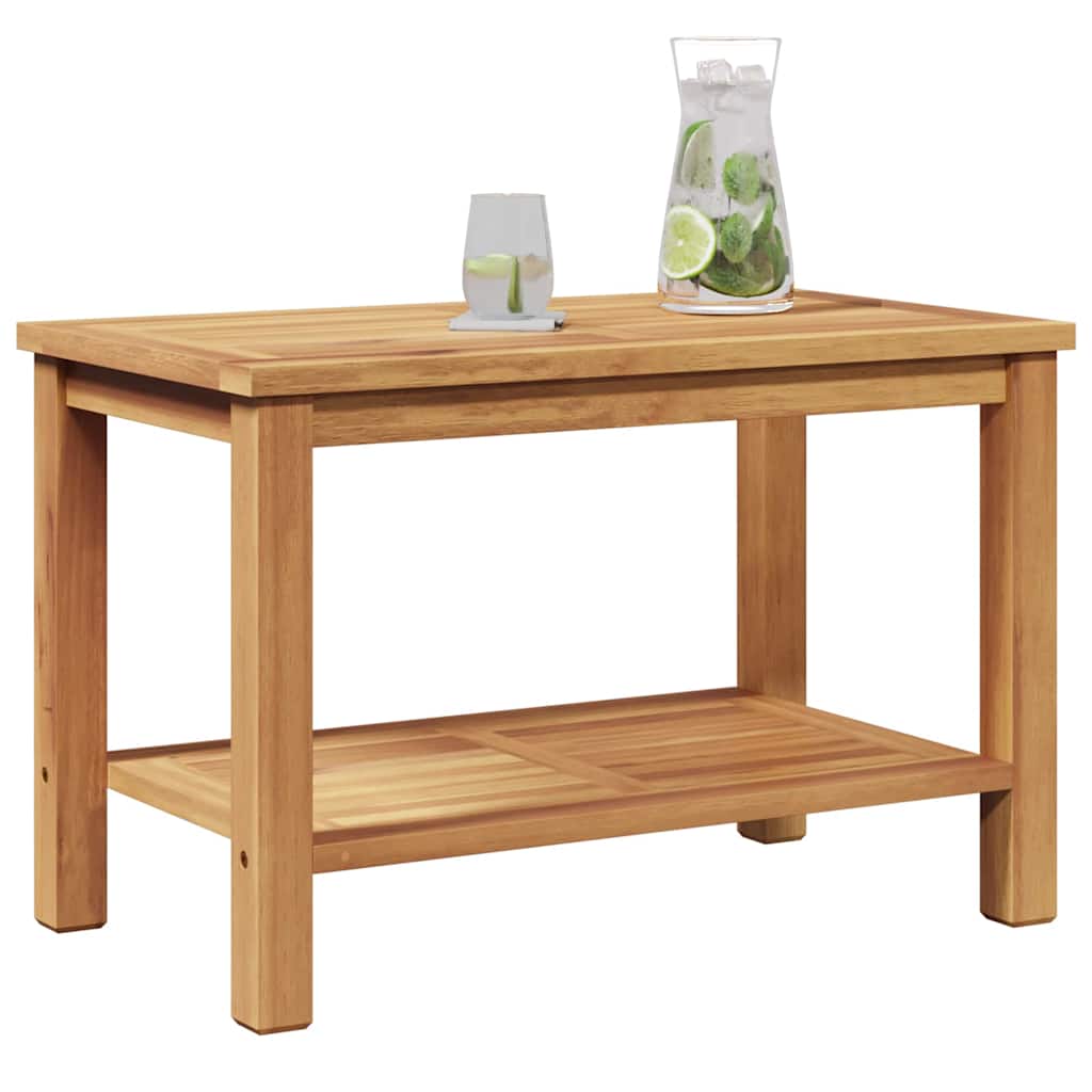Salontafel met opslag Bruin 70 x 40 x 45 cm Massief Teakhout is nu te koop bij PeponiXL, paradijselijk wonen!