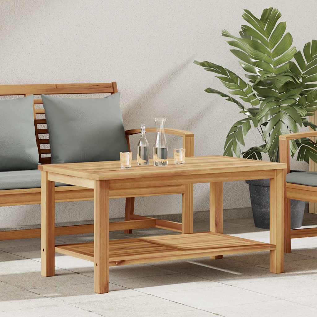 Salontafel met opslag Bruin 90 x 50 x 45 cm Massief Teakhout is nu te koop bij PeponiXL, paradijselijk wonen!