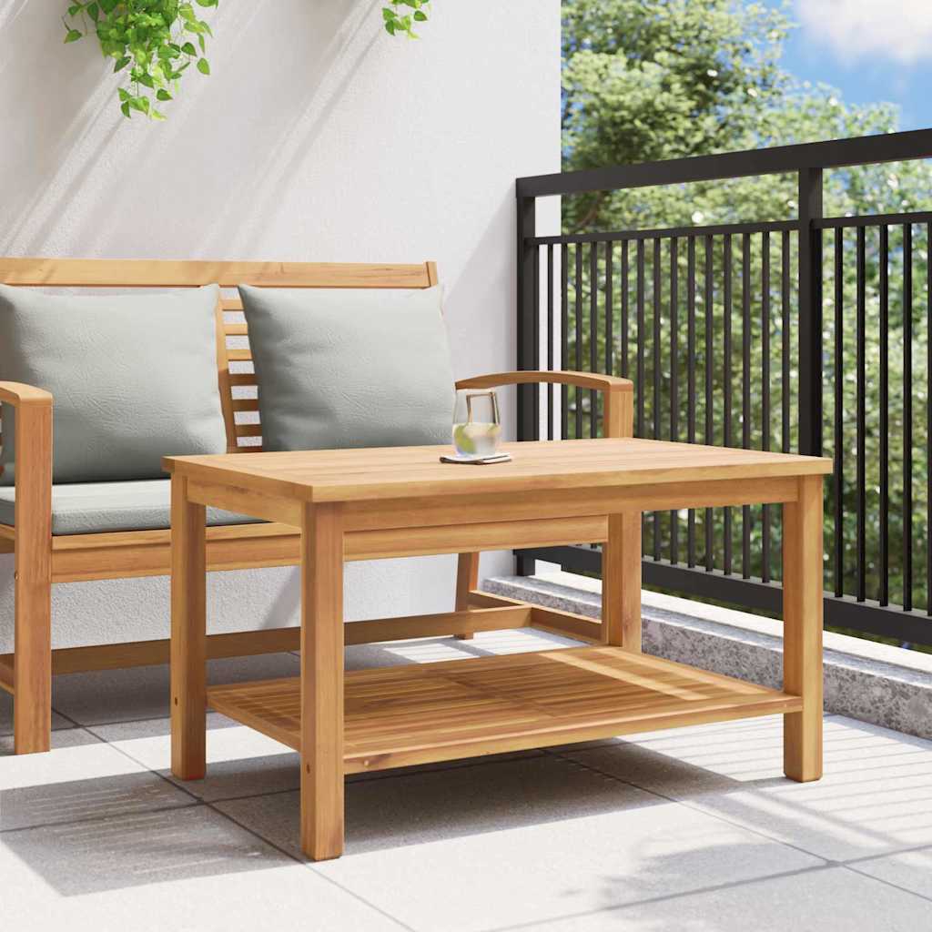 Salontafel met opslag Bruin 90 x 50 x 45 cm Massief Teakhout is nu te koop bij PeponiXL, paradijselijk wonen!