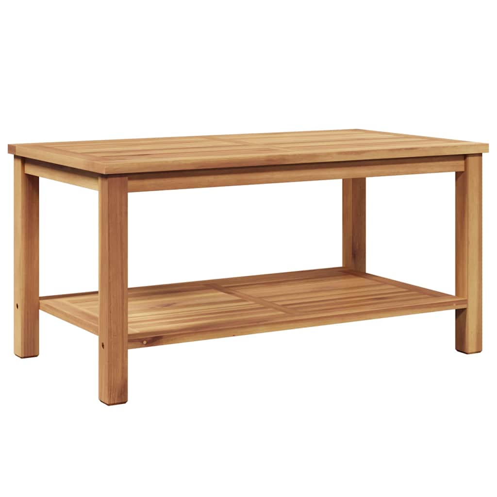 Salontafel met opslag Bruin 90 x 50 x 45 cm Massief Teakhout is nu te koop bij PeponiXL, paradijselijk wonen!