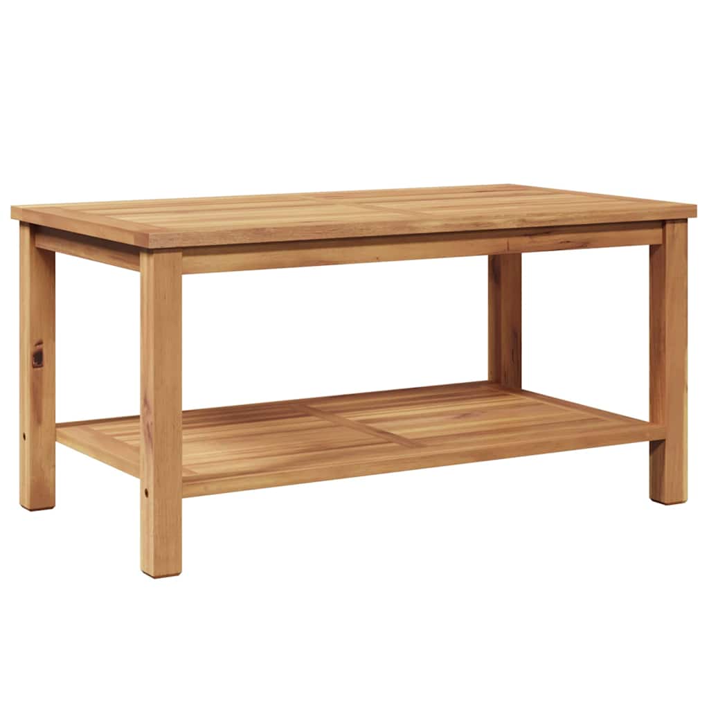 Salontafel met opslag Bruin 90 x 50 x 45 cm Massief Teakhout is nu te koop bij PeponiXL, paradijselijk wonen!