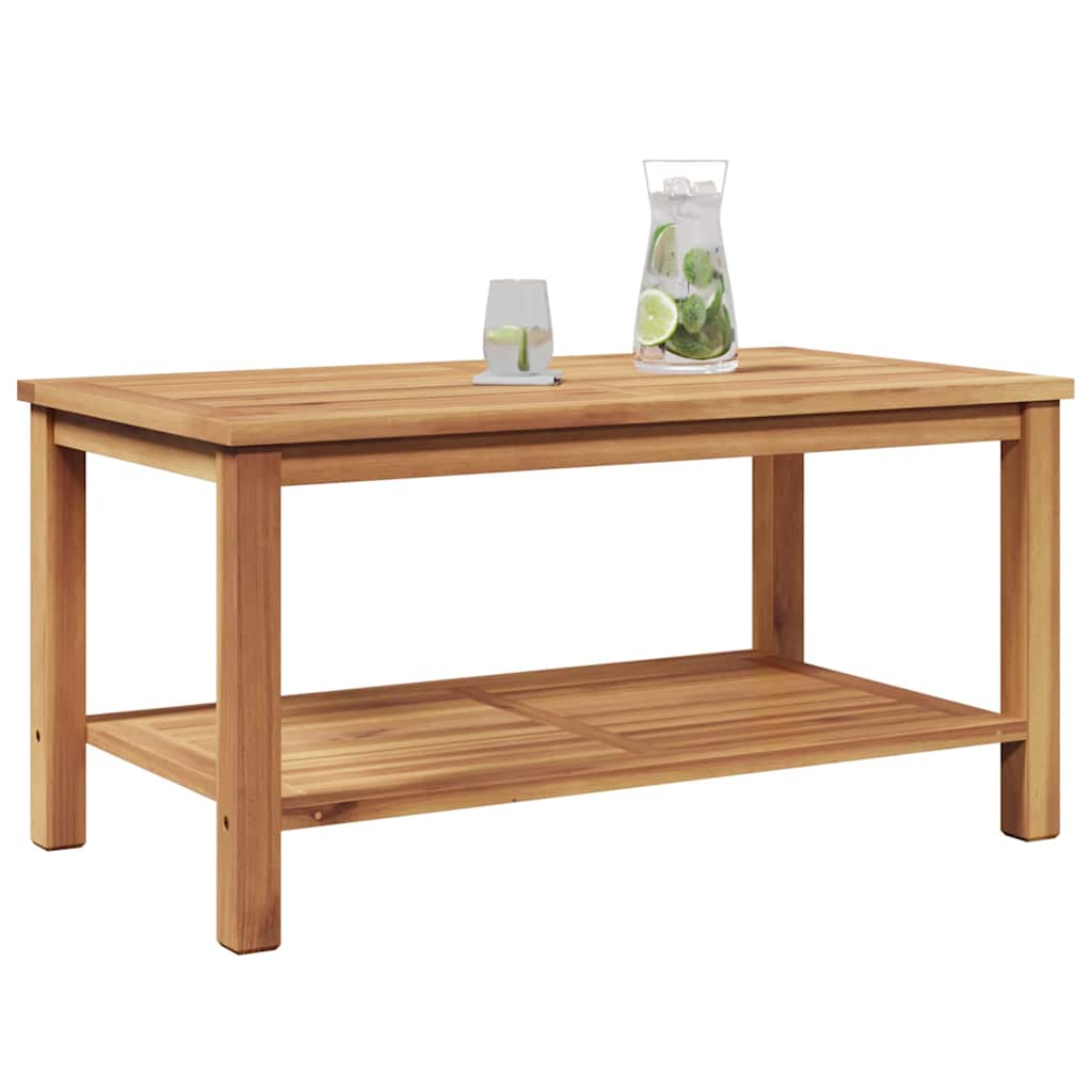 Salontafel met opslag Bruin 90 x 50 x 45 cm Massief Teakhout is nu te koop bij PeponiXL, paradijselijk wonen!