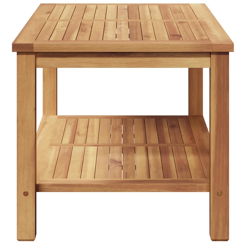 Salontafel met opslag Bruin 90 x 50 x 45 cm Massief Teakhout is nu te koop bij PeponiXL, paradijselijk wonen!