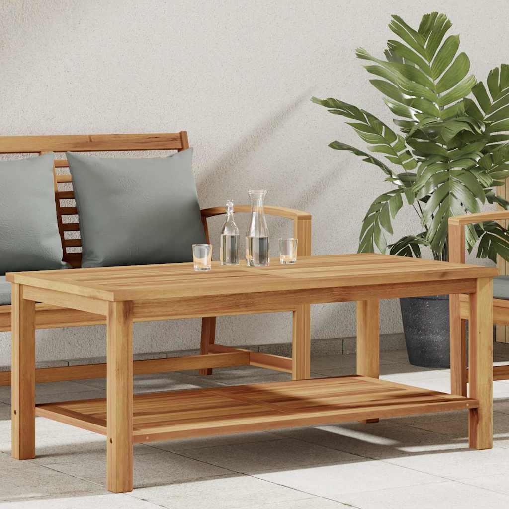 Salontafel met opslag Bruin 110 x 55 x 45 cm Massief Teakhout is nu te koop bij PeponiXL, paradijselijk wonen!