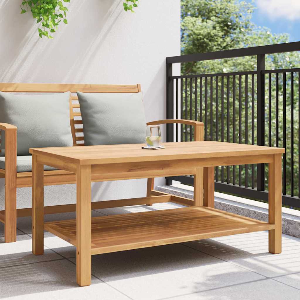 Salontafel met opslag Bruin 110 x 55 x 45 cm Massief Teakhout is nu te koop bij PeponiXL, paradijselijk wonen!