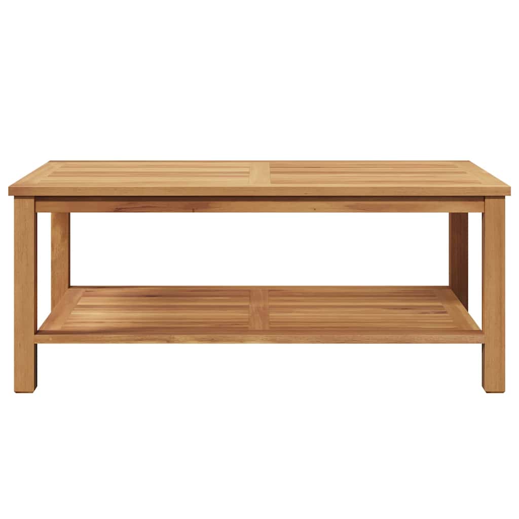 Salontafel met opslag Bruin 110 x 55 x 45 cm Massief Teakhout is nu te koop bij PeponiXL, paradijselijk wonen!