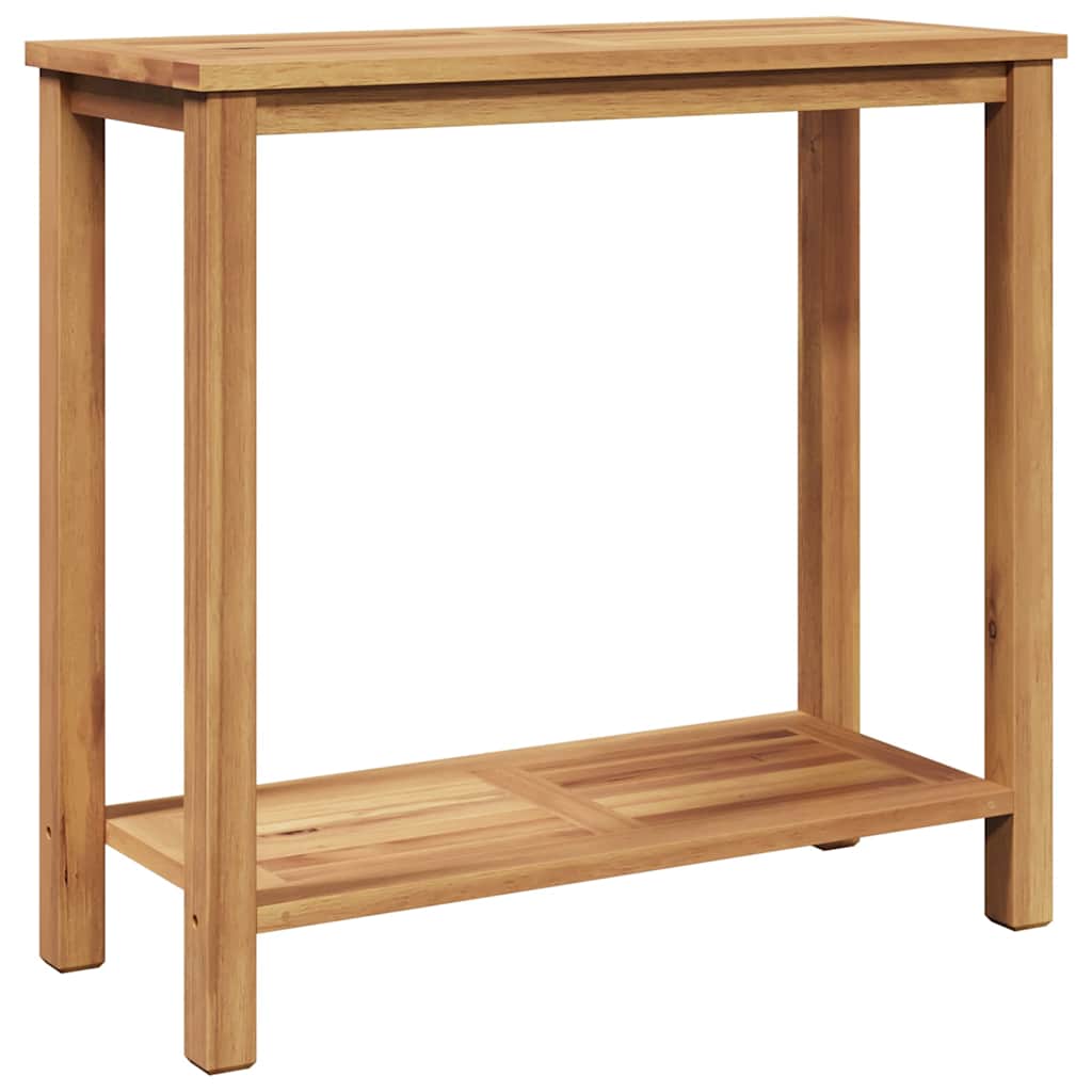 Wandtafel met opslag Bruin 80 x 35 x 75 cm Massief Teakhout is nu te koop bij PeponiXL, paradijselijk wonen!