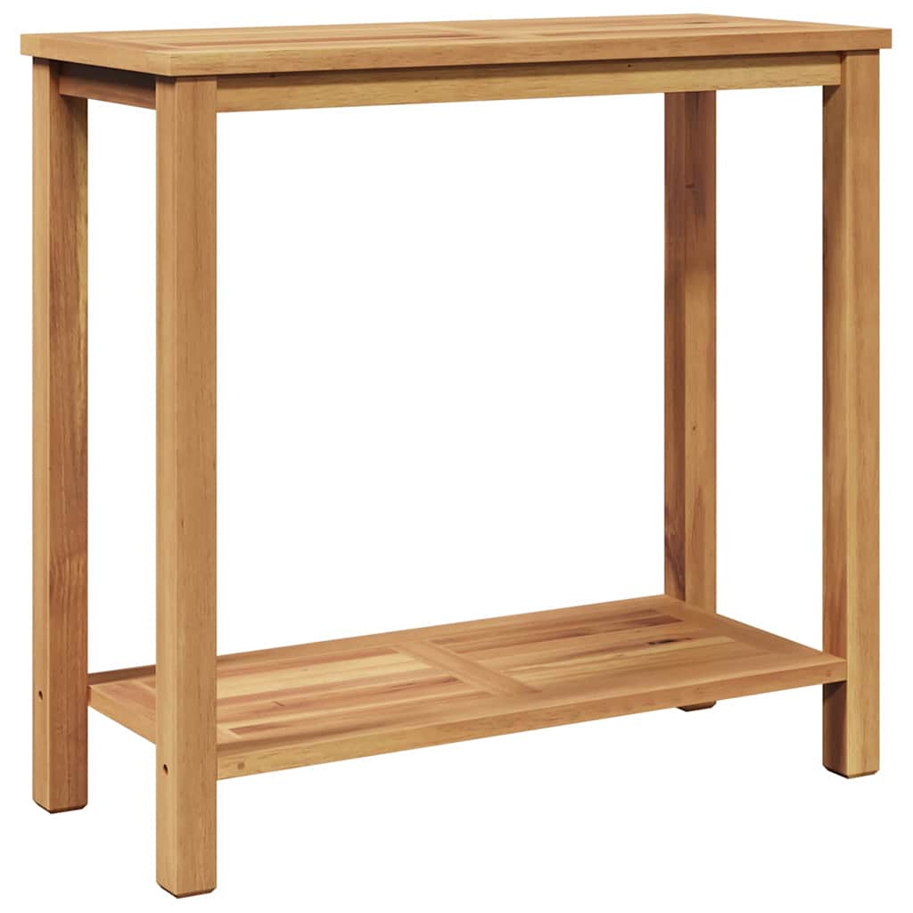 Wandtafel met opslag Bruin 80 x 35 x 75 cm Massief Teakhout is nu te koop bij PeponiXL, paradijselijk wonen!