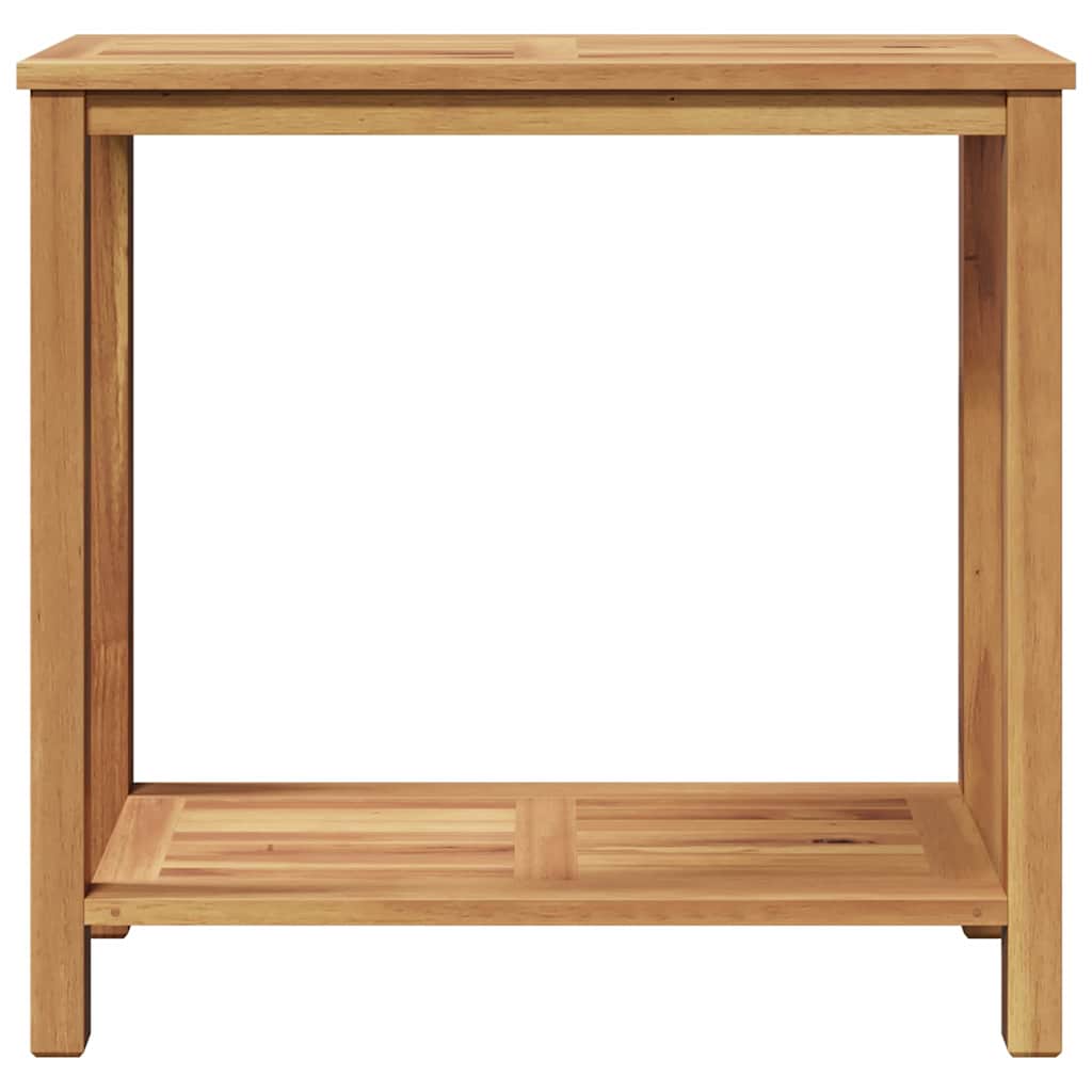 Wandtafel met opslag Bruin 80 x 35 x 75 cm Massief Teakhout is nu te koop bij PeponiXL, paradijselijk wonen!