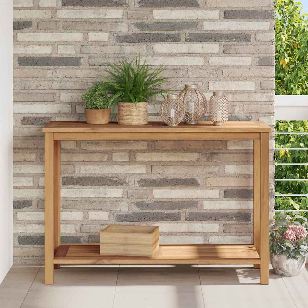 Wandtafel met opslag Bruin 110 x 40 x 75 cm Massief Teakhout is nu te koop bij PeponiXL, paradijselijk wonen!