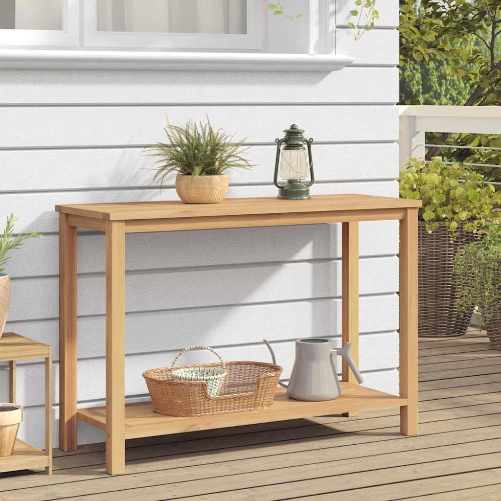 Wandtafel met opslag Bruin 110 x 40 x 75 cm Massief Teakhout is nu te koop bij PeponiXL, paradijselijk wonen!