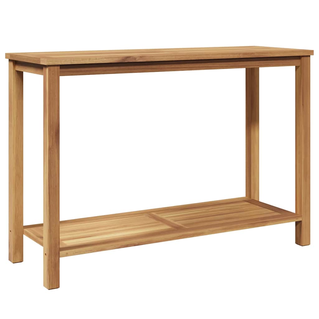 Wandtafel met opslag Bruin 110 x 40 x 75 cm Massief Teakhout is nu te koop bij PeponiXL, paradijselijk wonen!