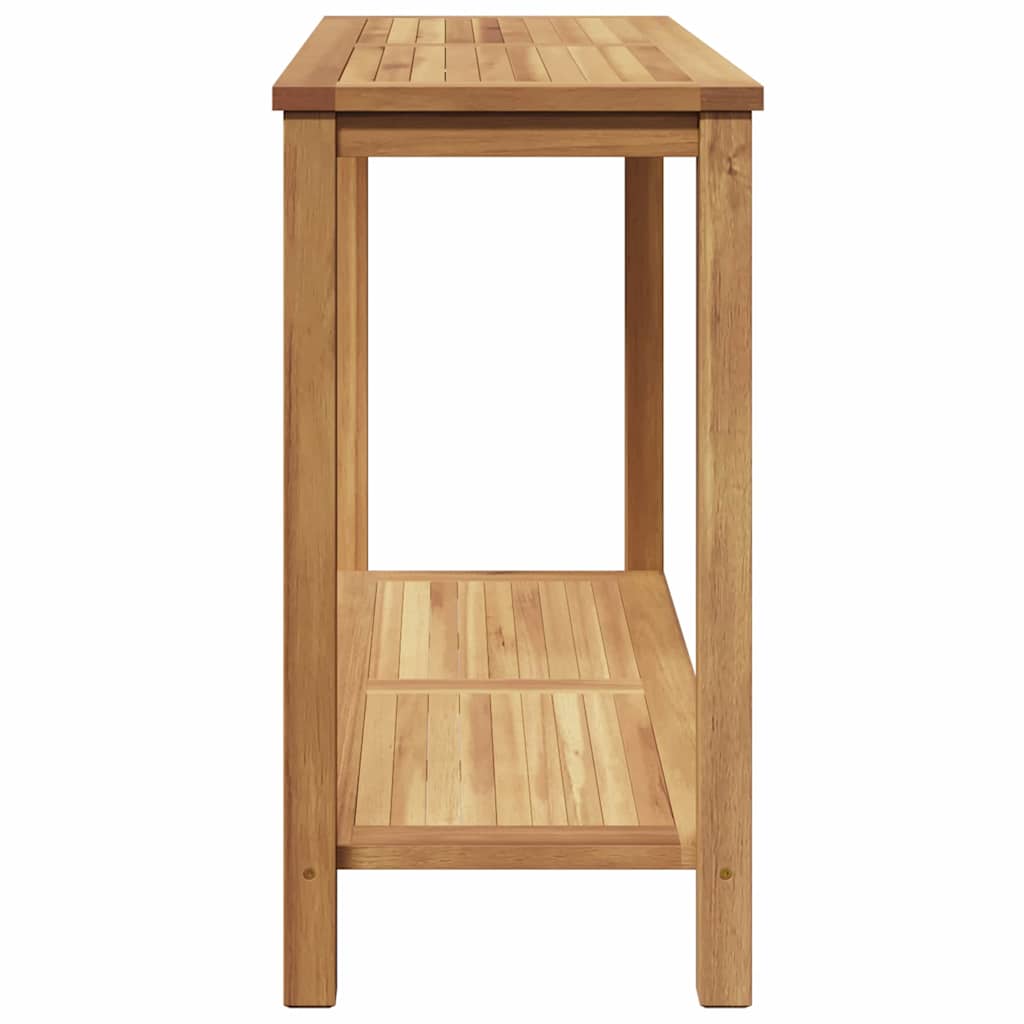 Wandtafel met opslag Bruin 110 x 40 x 75 cm Massief Teakhout is nu te koop bij PeponiXL, paradijselijk wonen!