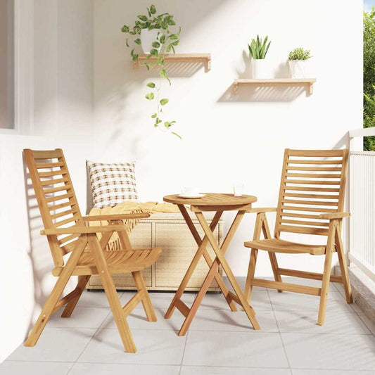 Stoel 2 pcs Bruin 64.5 x 52 x 108 cm Massief Teakhout is nu te koop bij PeponiXL, paradijselijk wonen!