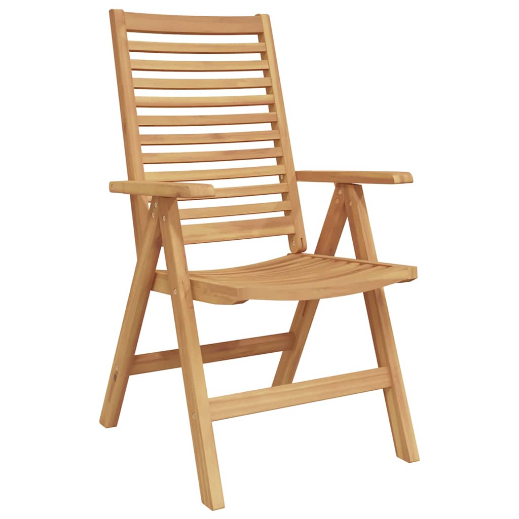 Tuinstoelen 2 pcs Bruin 52 x 64.5 x 108 cm Massief acaciahout is nu te koop bij PeponiXL, paradijselijk wonen!