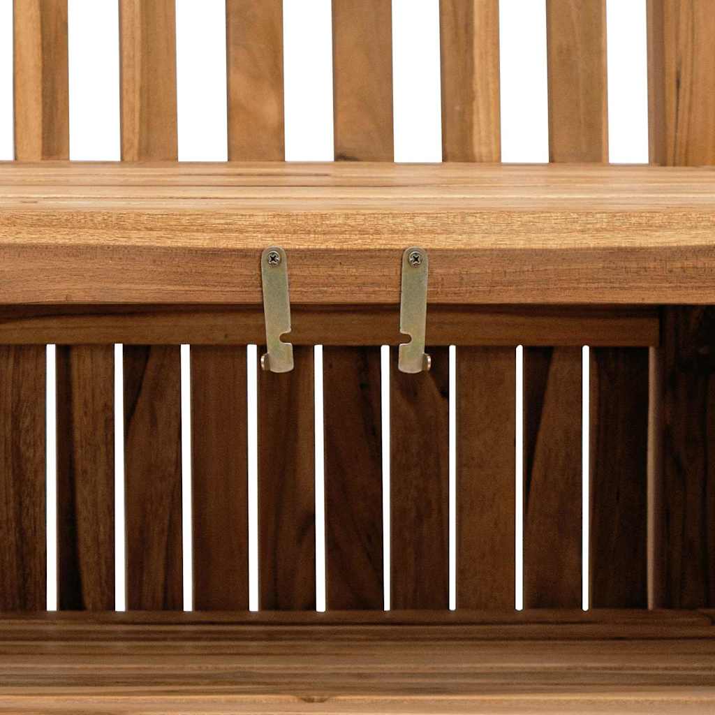 Bank met opslag Bruin 180 x 60 x 90 cm Massief Teakhout is nu te koop bij PeponiXL, paradijselijk wonen!