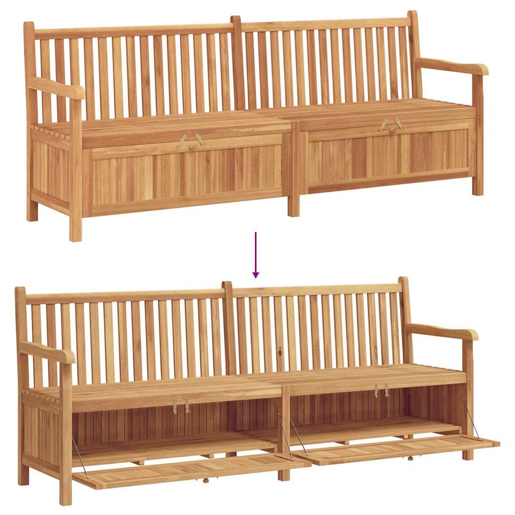 Tuinkast Bank Bruin 228 x 60 x 90 cm Massief teakhout is nu te koop bij PeponiXL, paradijselijk wonen!