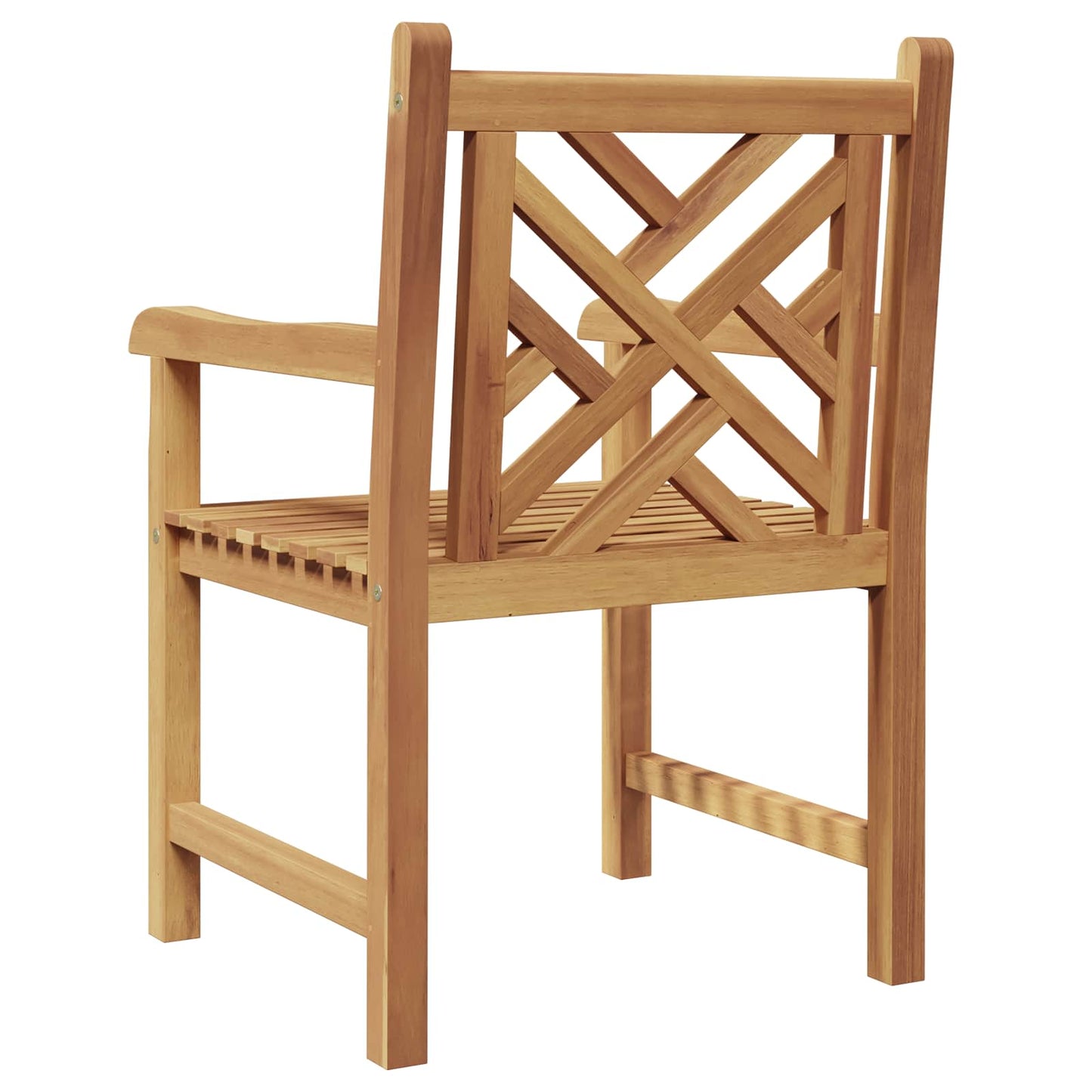 Tuinstoel 2 pcs 60 x 58 x 90 cm Massief Teakhout is nu te koop bij PeponiXL, paradijselijk wonen!