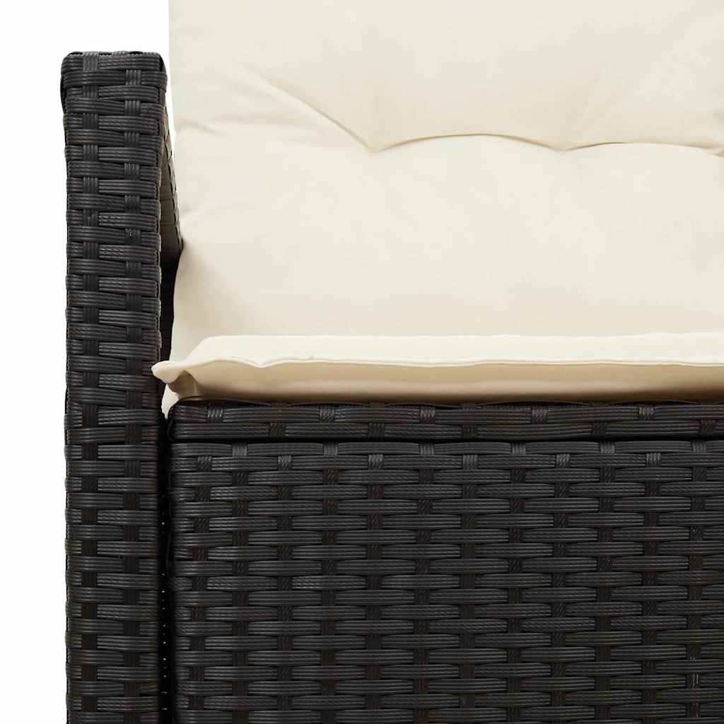 Tuinbank met kussen 120 x 62 x 69 cm poly rattan is nu te koop bij PeponiXL, paradijselijk wonen!