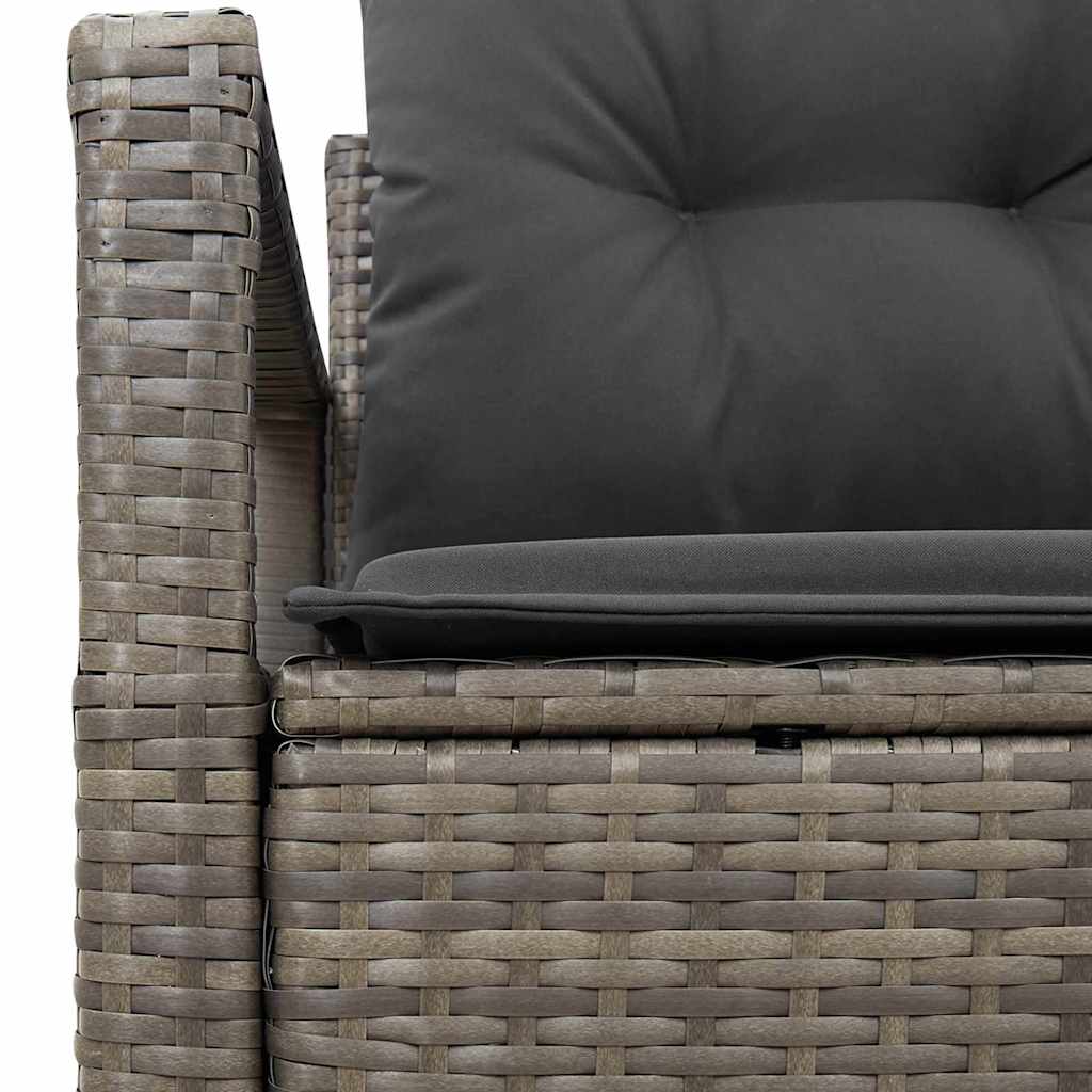 Tuinbank met kussen 120 x 62 x 69 cm poly rattan is nu te koop bij PeponiXL, paradijselijk wonen!