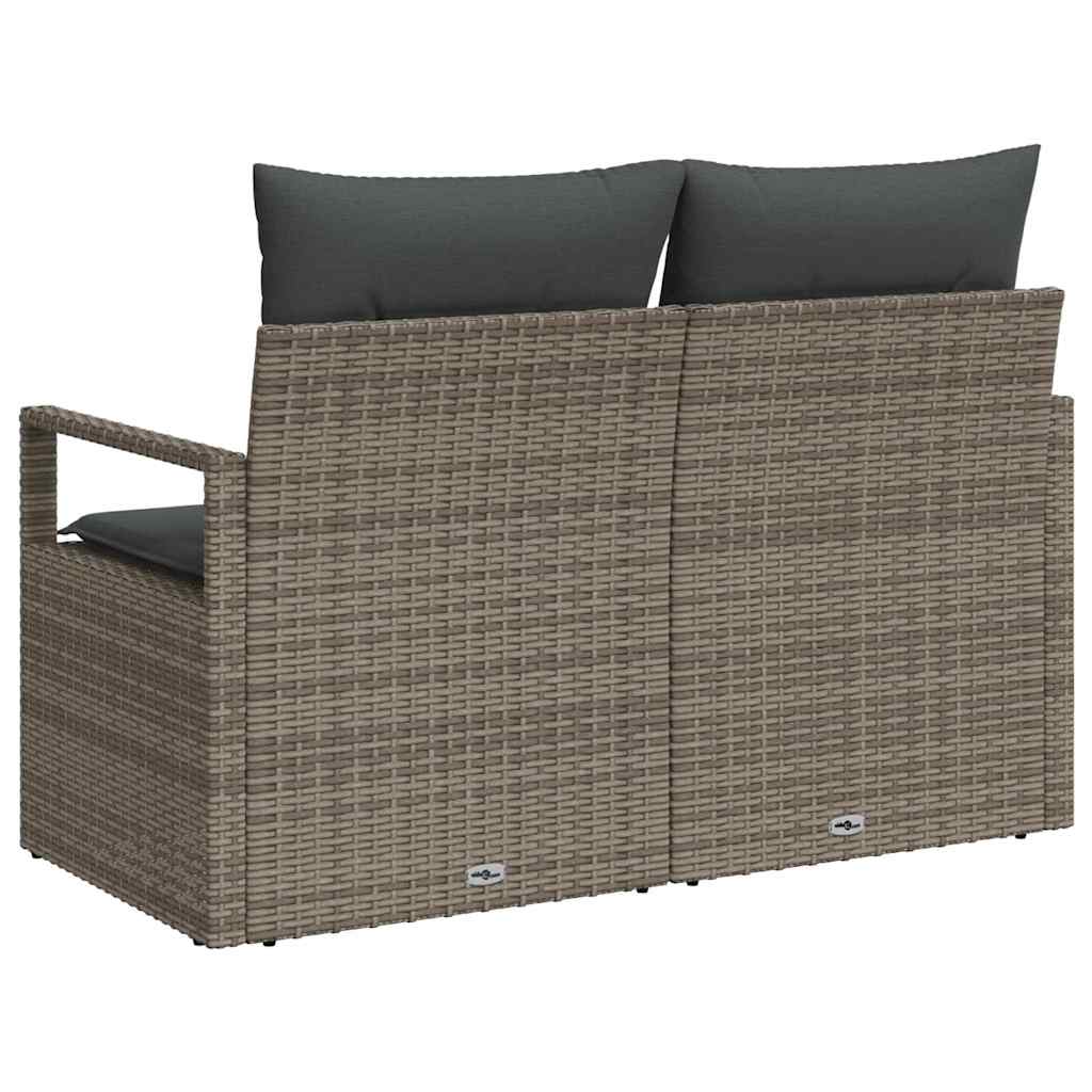 Tuinbank met kussen 120 x 62 x 69 cm poly rattan is nu te koop bij PeponiXL, paradijselijk wonen!