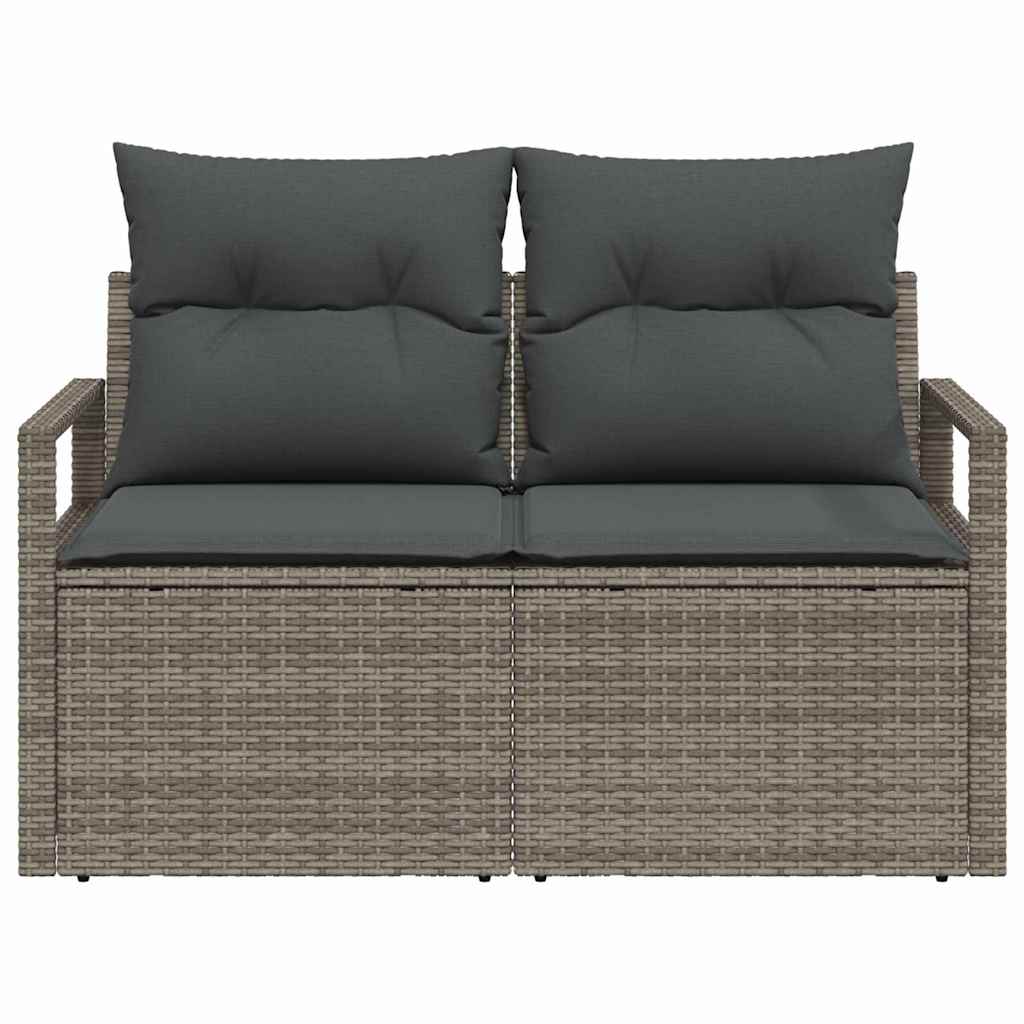 Tuinbank met kussen 120 x 62 x 69 cm poly rattan is nu te koop bij PeponiXL, paradijselijk wonen!
