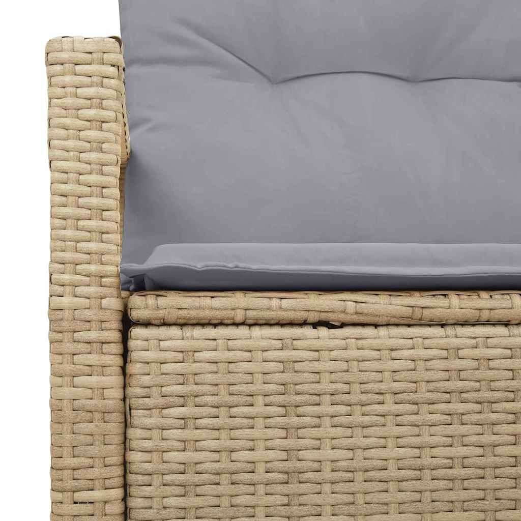 Tuinbank met kussen 120 x 62 x 69 cm poly rattan is nu te koop bij PeponiXL, paradijselijk wonen!