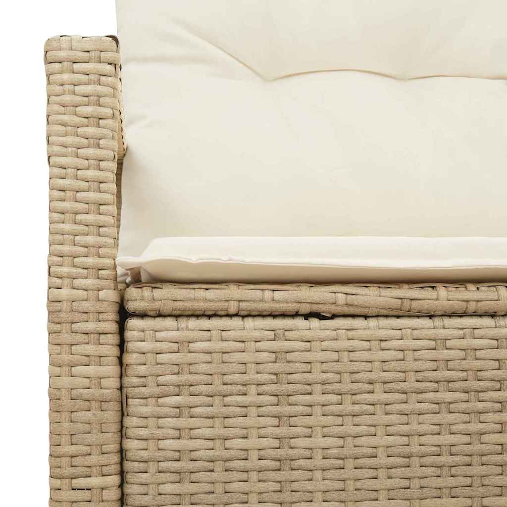 Tuinbank met kussen 120 x 62 x 69 cm poly rattan is nu te koop bij PeponiXL, paradijselijk wonen!