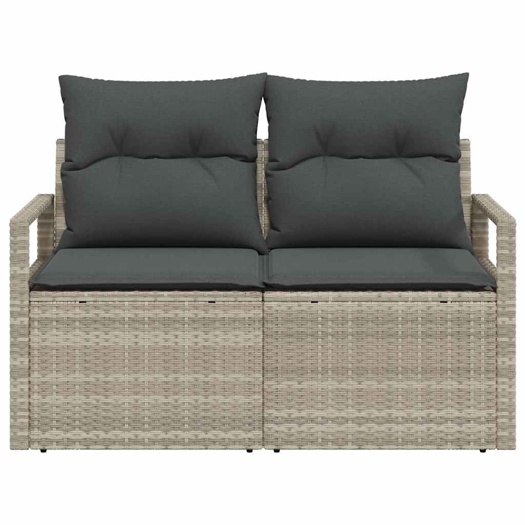 Tuinbank met kussen 120 x 62 x 69 cm poly rattan is nu te koop bij PeponiXL, paradijselijk wonen!