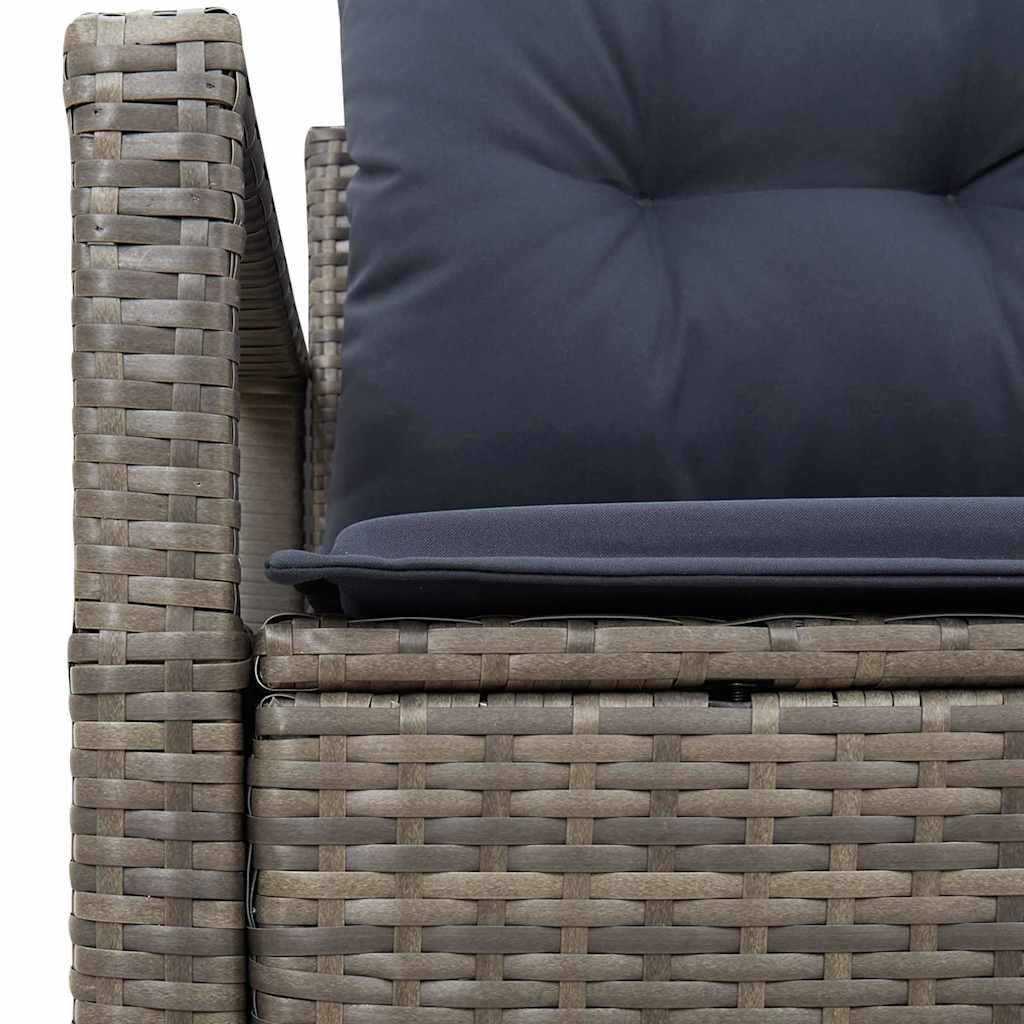Tuinbank met kussen 120 x 62 x 69 cm poly rattan is nu te koop bij PeponiXL, paradijselijk wonen!