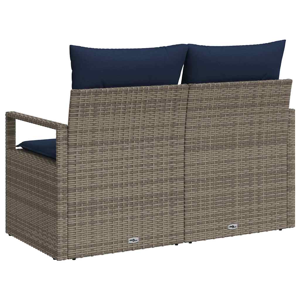 Tuinbank met kussen 120 x 62 x 69 cm poly rattan is nu te koop bij PeponiXL, paradijselijk wonen!