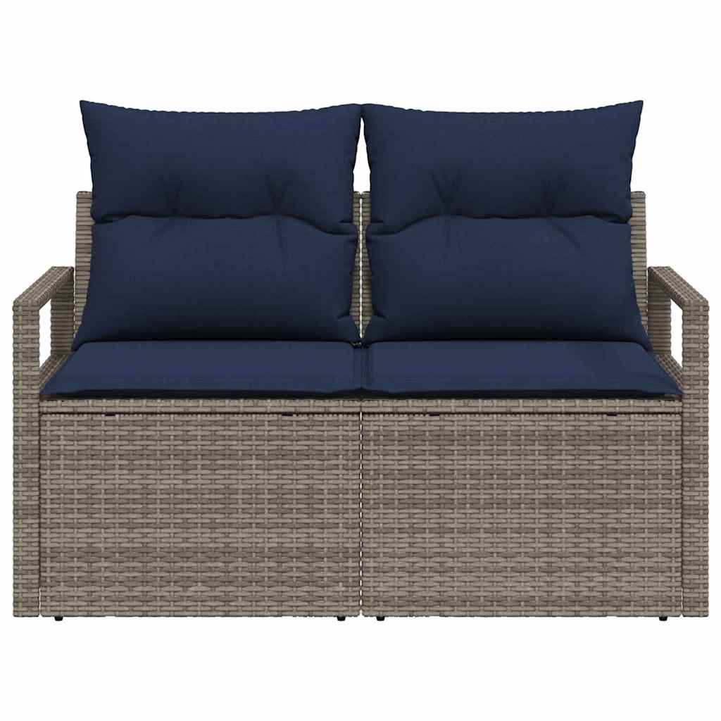 Tuinbank met kussen 120 x 62 x 69 cm poly rattan is nu te koop bij PeponiXL, paradijselijk wonen!
