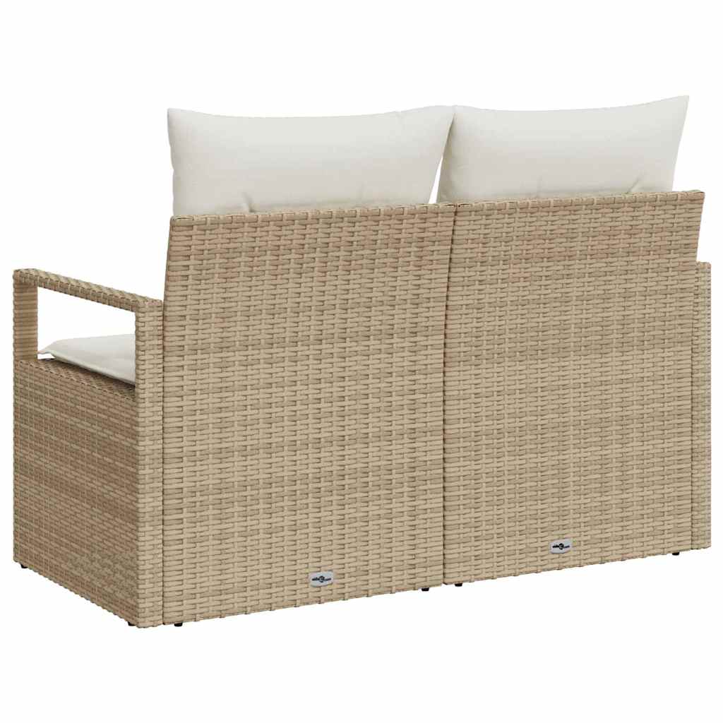 Tuinbank met kussen met opslag 120 x 62 x 69 cm poly rattan is nu te koop bij PeponiXL, paradijselijk wonen!