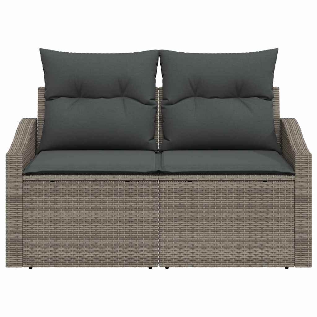 Tuinbank met kussen 123 x 62 x 69 cm poly rattan is nu te koop bij PeponiXL, paradijselijk wonen!
